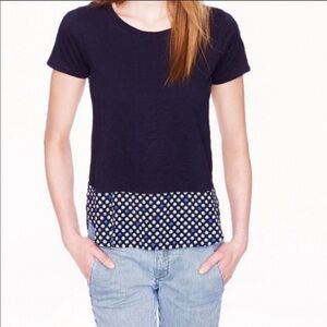 J Crew cotton & silk tee